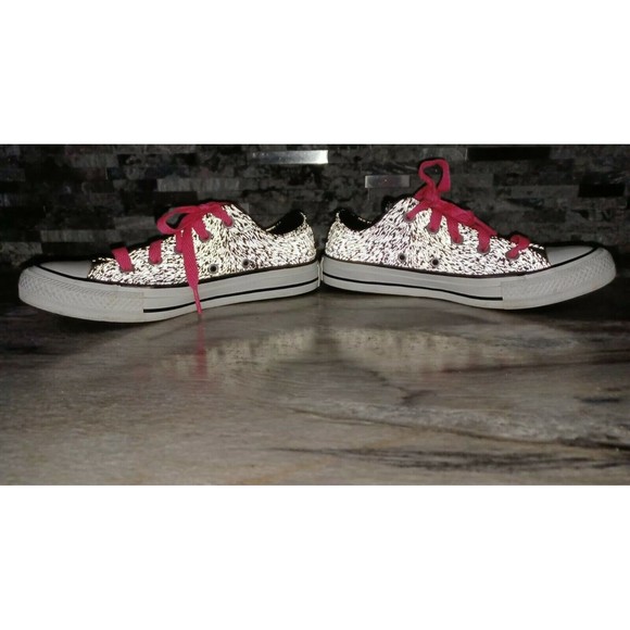 Converse Reflective Womens Sz 6 Chuck Taylor Zebra LaceUp Athletic Sneaker - Picture 3 of 8